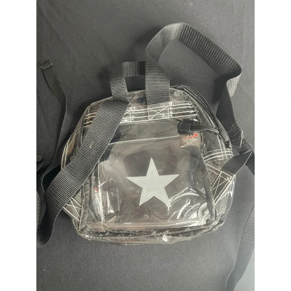 Dallas Cowboys Clear Stadium Backpack NFL Northwest Transparent Bag Star Logo